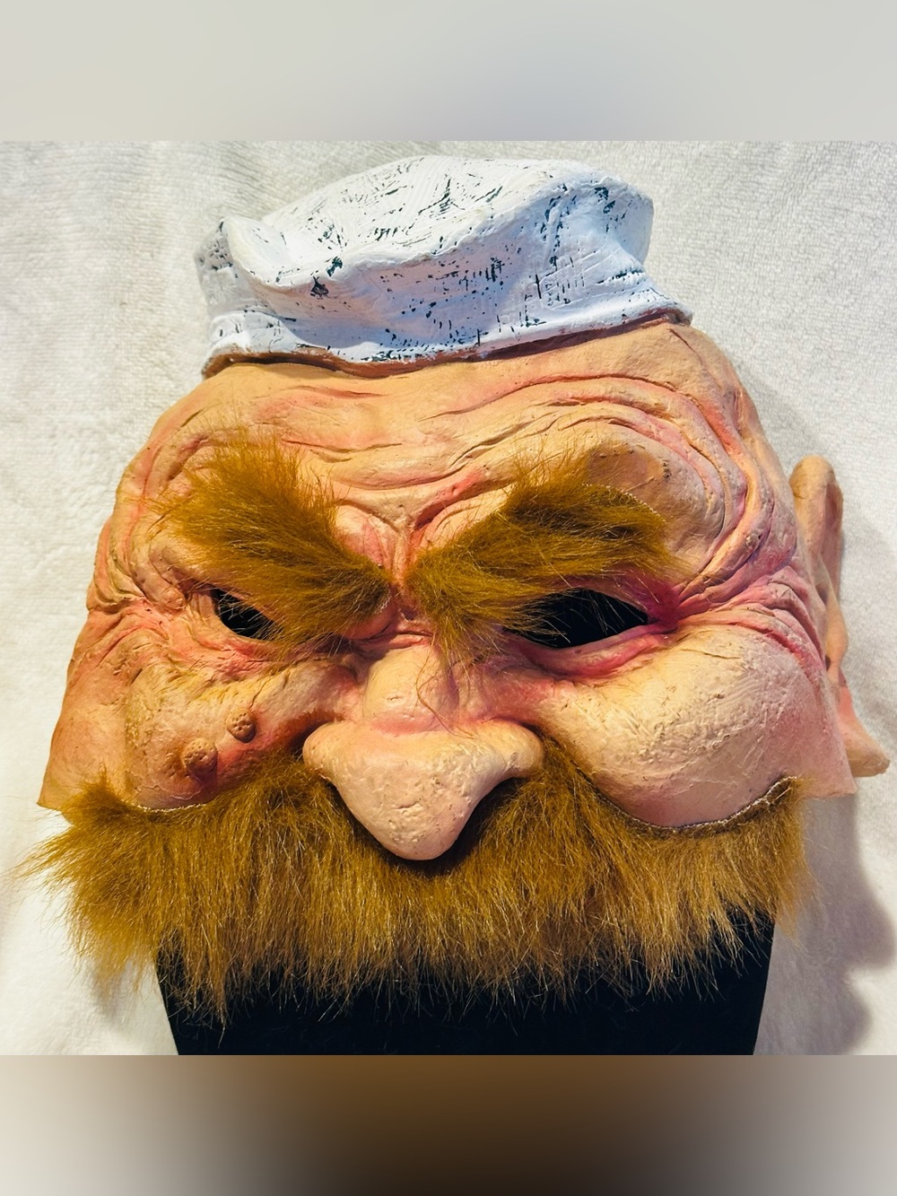 Vtg 2005 The Paper Magic Group Halloween Rubber Mask Old Man Adult Size Costume